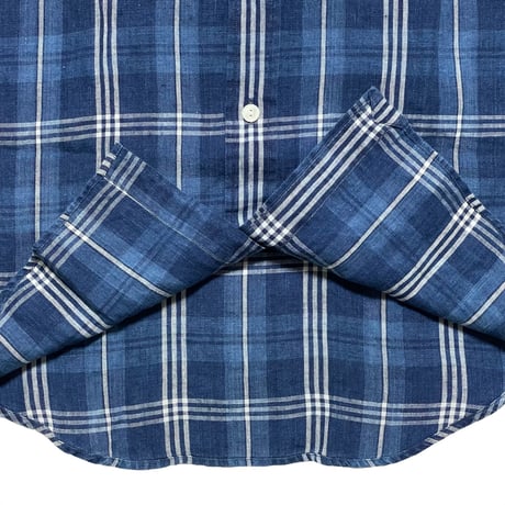 POLO RALPHLAUREN　"PLAID" HEMP SHIRT