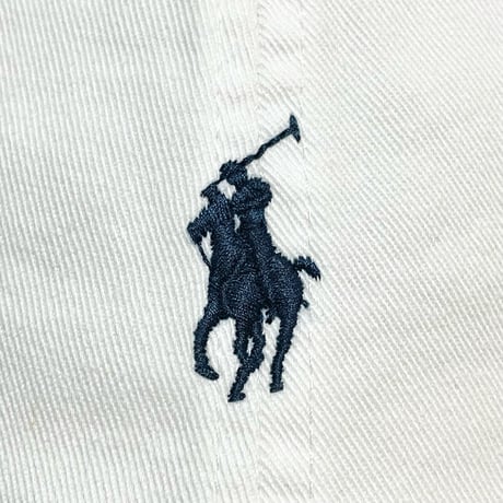 POLO RALPHLAUREN　"WHITE" BASEBALL CAP