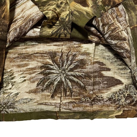 RRL RALPHLAUREN　"LINEN-BLEND" CAMP SHIRT