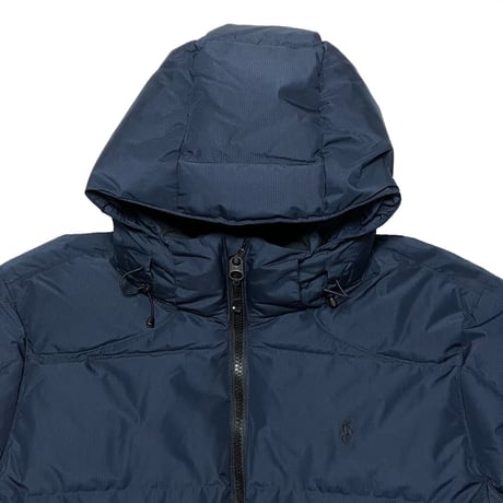 POLO RALPHLAUREN　"RIPSTOP" HOODED DOWNJACKET (NAVY)