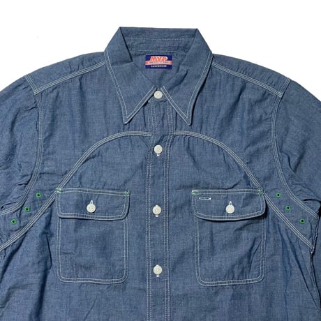 "MVP"　CHAMBRAY SHIRTS TYPE1 (INDIGO)