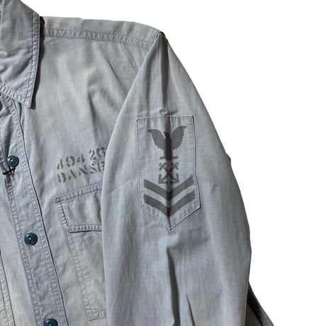 RRL RALPHLAUREN　"MILITARY STYLE" CHAMBRAY SHIRT