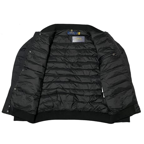 POLO RALPHLAUREN　QUILTED SHELL DOWN JACKET (BLACK)