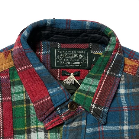 POLO COUNTRY RALPHLAUREN　"PATCH WORK" SHIRT JACKET