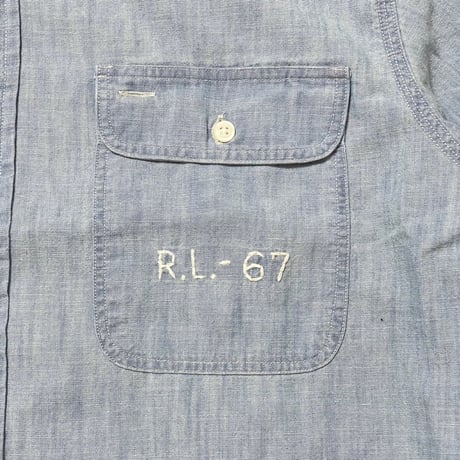 POLO RALPHLAUREN　"USA FLAG" CHAMBRAY SHIRT