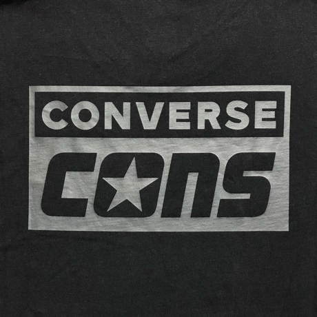 CONVERSE　"CONS" LOGO S/S TEE (海外限定/BLACK)