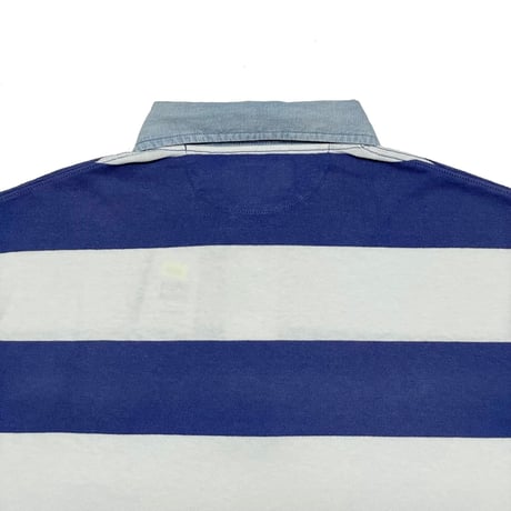 POLO RALPHLAUREN　"CHAMBRAY COLLAR" POLO SHIRT