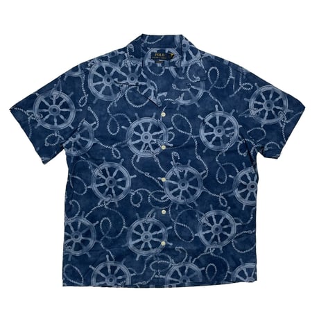 トップス 90s ralph lauren open collar aloha 90S Sport Open Collar Aloha Shirt Ralph Lauren | eBay