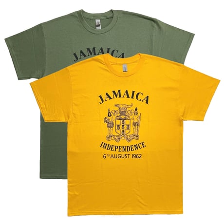 M.V.P.　 "JAMAICA" S/S TEE (GOLD/GREEN)