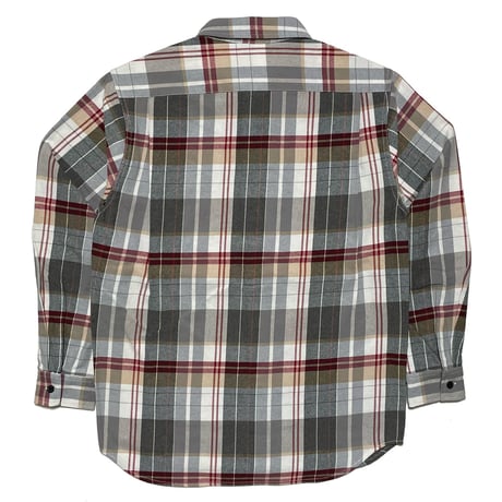 FIVE BROTHER　 "GRAY CHECK" HEAVY FLANNEL WORK SHIRT