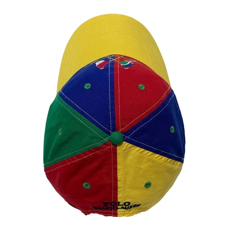 POLO RALPHLAUREN　"CROSS FLAG" COLOR BLOCKED CAP