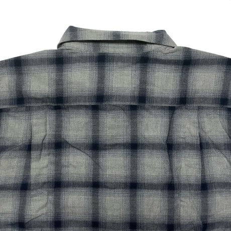 FIVE BROTHER　"NAVY OMBRE" OPEN COLLAR SHIRT