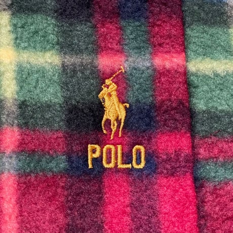 POLO RALPHLAUREN　"PLAID" FLEECE HOODIE