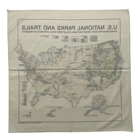 The Printed Image　 "U.S. NATIONAL PARKS AND TRAILS" BANDANA