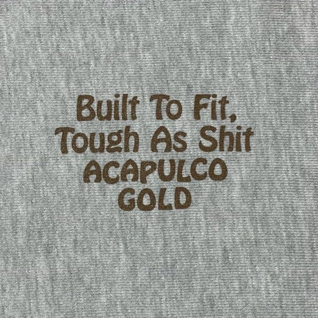 ACAPULCO GOLD　 GET LOST CREW SWEATSHIRT (WASHED GREY)