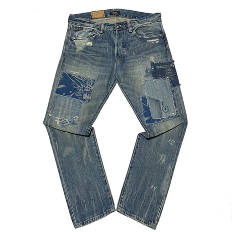 POLO RALPHLAUREN　"THE SUVLIVAN SLIM"　PATCH WORK DENIM