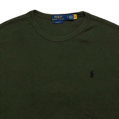 POLO RALPHLAUREN　 S/S THERMAL TEE (GREEN)