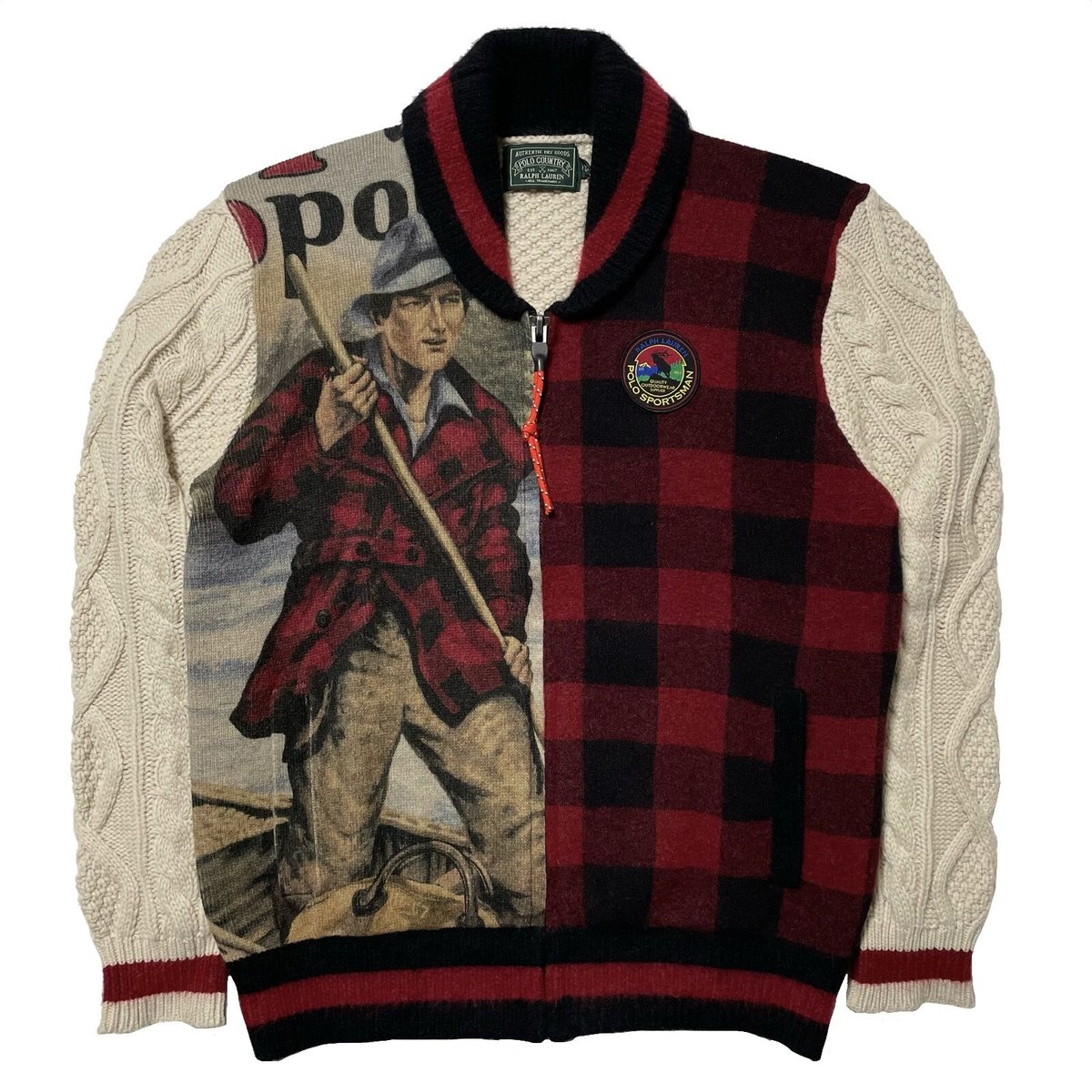 POLO SPORTSMAN　ポロカントリー　ピーコート　希少　オンブレチェック POLO SPORTSMAN ポロカントリー ピーコート 希少 オンブレ