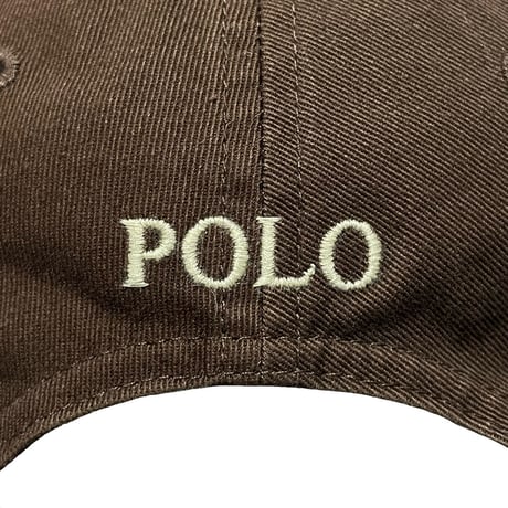 POLO RALPHLAUREN　CLASSIC BASEBALL CAP (CHOCOLATE BROWN)