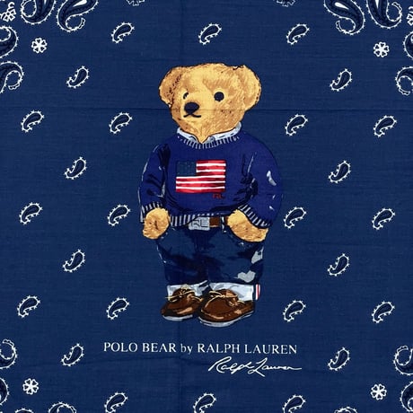 POLO RALPHLAUREN　"POLO BEAR" BANDANA
