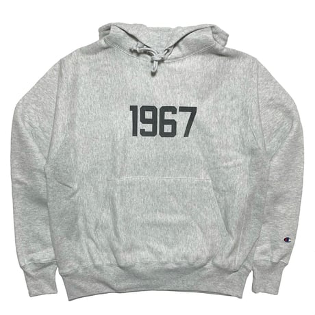 US🇺🇸限定Champion "1967 INK BLACK" 12oz REVERSE WEAVE HOODIE