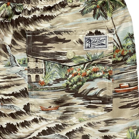 POLO RALPHLAUREN　"BEACH PRINT" SWIM SHORTS