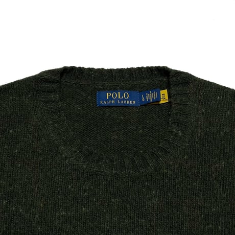POLO RALPHLAUREN　"MOS GREEN" SWEATER