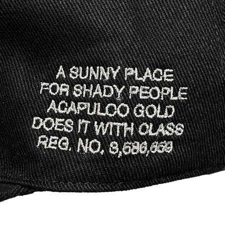 ACAPULCO GOLD　 "NY LOGO" 6PANEL CAP (BLACK)