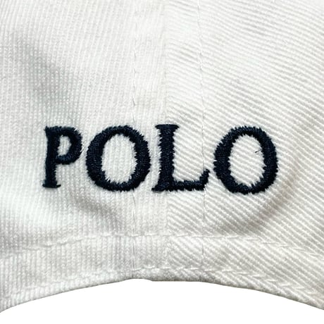 POLO RALPHLAUREN　"WHITE" BASEBALL CAP