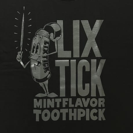 LIXTICK　"MASCOT" S/S T-SHIRT(BLACK)