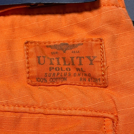 POLO RALPHLAUREN　 "UTILITY" CARGO PANTS (ORANGE)
