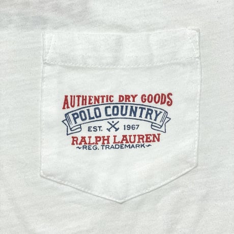 POLO COUNTRY RALPHLAUREN　"LOGO" POCKET L/S TEE