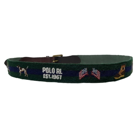 POLO RALPHLAUREN　"FLAG" CLOTH BELT