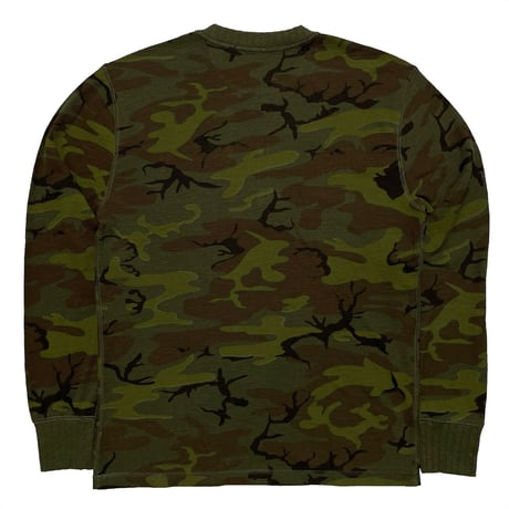 RRL RALPHLAUREN　"CAMOUFLAGE" L/S HENRY NECK TEE