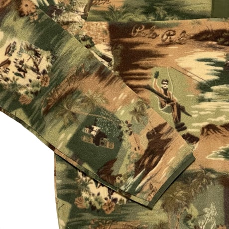 POLO RALPHLAUREN　"SKI CAMO" FLEECE PULLOVER JACKET