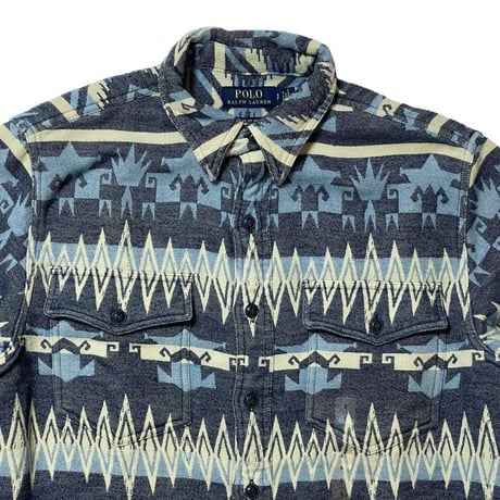 POLO RALPHLAUREN　"NATIVE" FLANNEL SHIRT