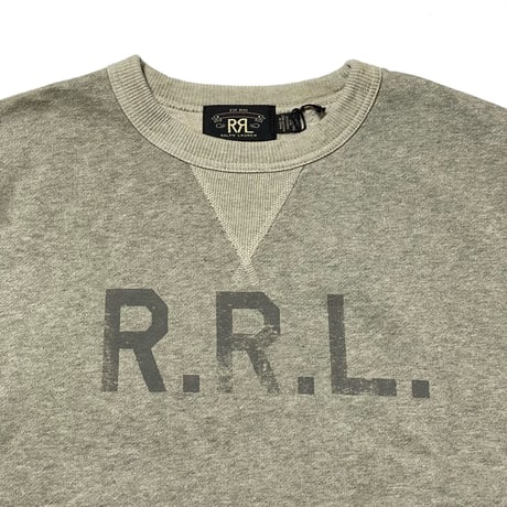 RRL RALPHLAUREN　"LOGO PRINTED" CREW NECK SWEAT