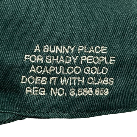 ACAPULCO GOLD　"NY LOGO" 6PANEL CAP (GREEN)