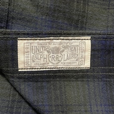 RRL RALPHLAUREN　"BLACK " FLANNEL SHIRT