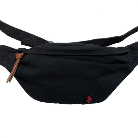 POLO RALPHLAUREN　 COTTON CROSS BAG (BLACK)