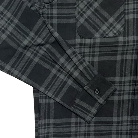 FIVE BROTHER　 "BLACK CHECK" HEAVY FLANNEL WORK SHIRT