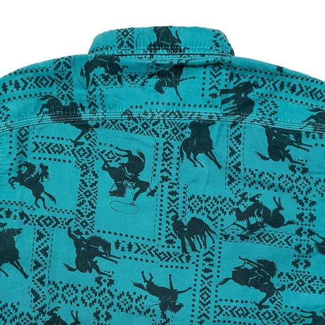 RRL RALPHLAUREN　"WESTERN PRINT" MOLESKIN WORKSHIRT