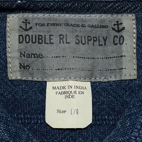 RRL RALPHLAUREN　"STRIPED" INDIGO WORK JACKET