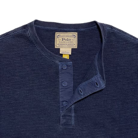 POLO RALPHLAUREN　"HENLEY NECK" THERMAL L/S TEE