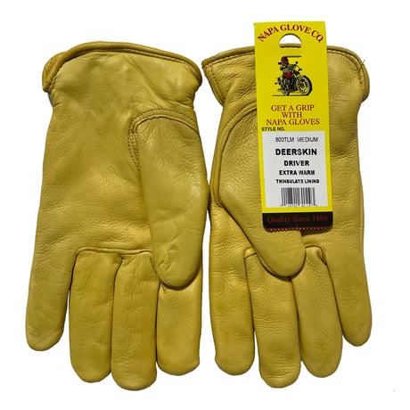 NAPA GLOVE　DEERSKIN LEATHER GLOVE EXTRA WARM THINSULATE LINING