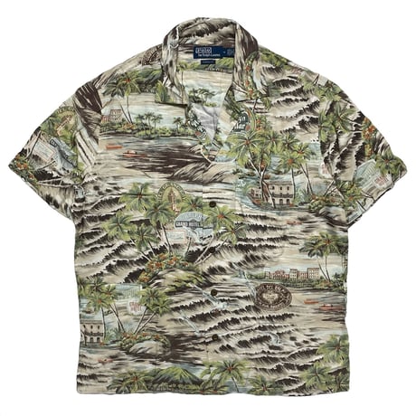 POLO RALPHLAUREN　"BEACH PRINT" ALOHA SHIRT
