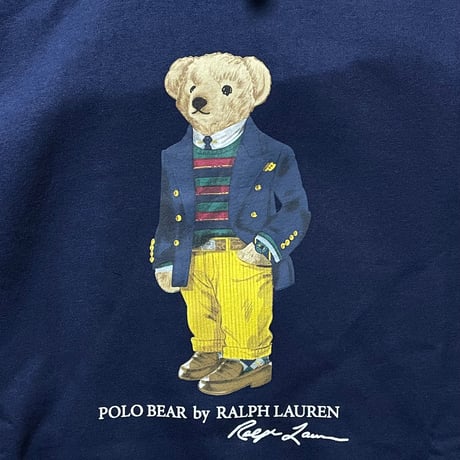 POLO RALPHLAUREN　"POLO BEAR" PULL OVER HOODIE (NAVY)