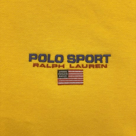 POLO SPORT RALPHLAUREN　 "LOGO SLEEVE" HOODIE (YELLOW)
