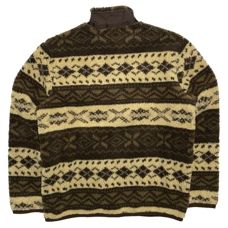 POLO RALPHLAUREN　"NATIVE PATTERN" HI-PILE FLEECE JACKET