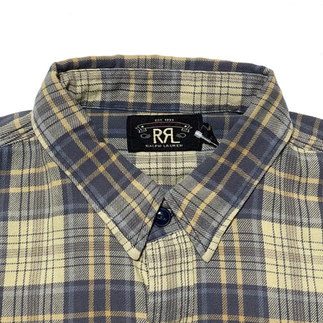 RRL RALPHLAUREN　"PLAID PATTERN" FLANNEL SHIRT